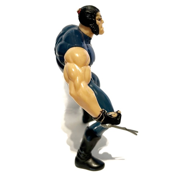 Vintage 1996 Marvel Wolverine X-Men Posable Action Figure Eye Patch Toy Brigade - Picture 3 of 16